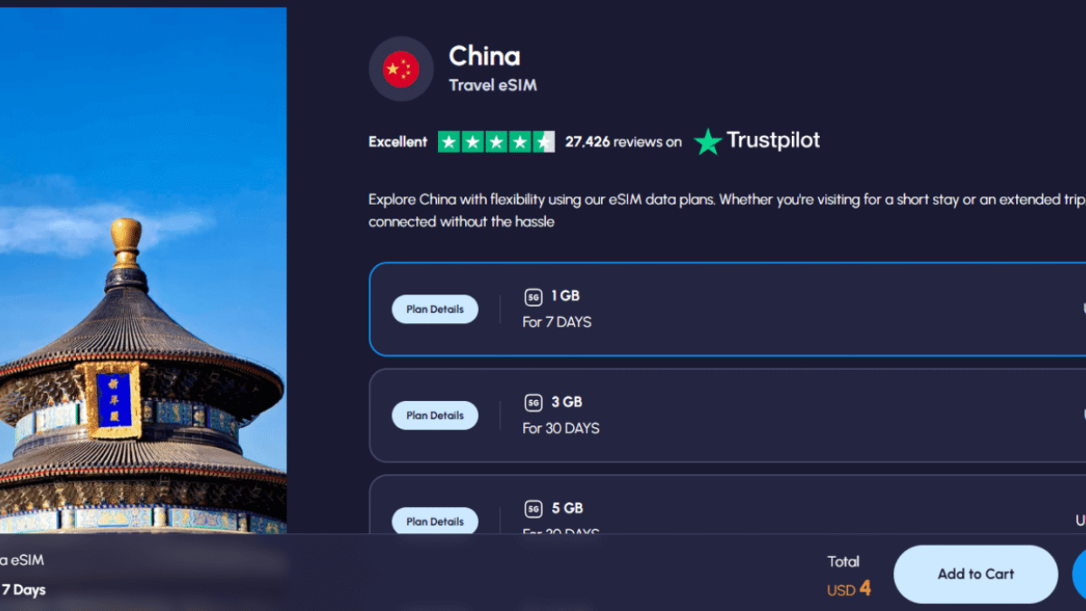Tourist using the best eSIM for China in 2026 to access Google Maps and Instagram without a separate VPN, bypassing the Great Firewall.